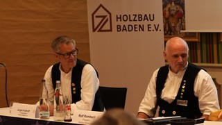 Jürgen Kuttruff, 1. Vizepräsident - Rolf Rombach, Präsident Holzbau Baden e.V.